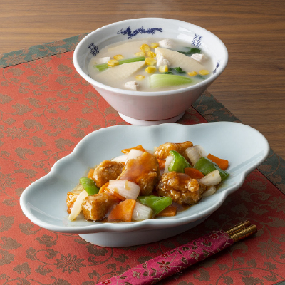 横浜大飯店監修　酢豚・中華白湯スープ